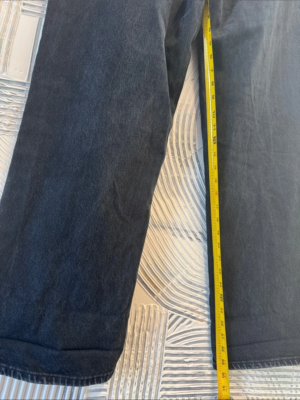Anchor Blue Black Washed Straight Jeans N0553